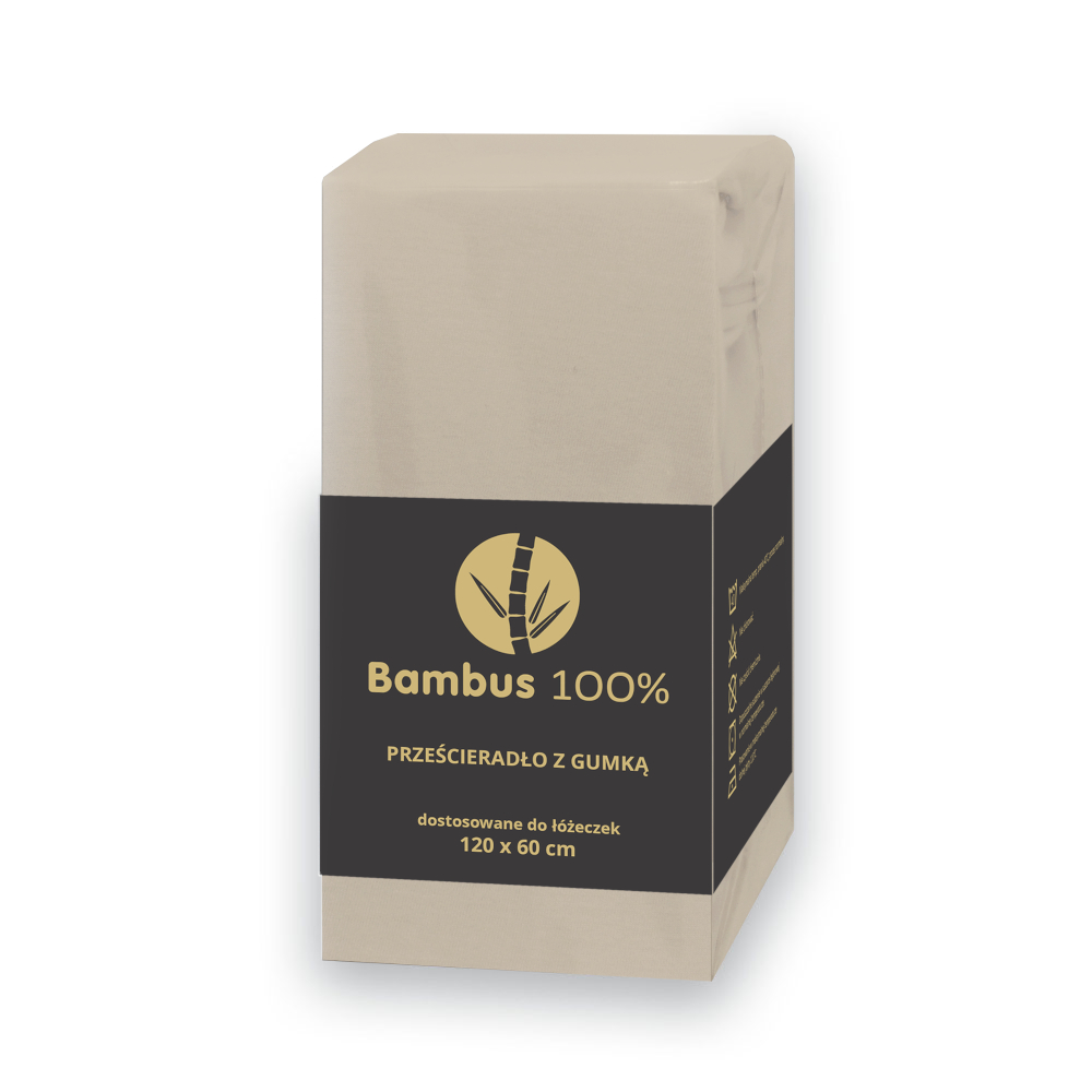 Prześcieradło Bambusowe Beżowe