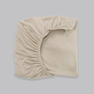 Prześcieradło Bambusowe Beżowe - Materac dla dziecka i niemowlaka bambus bezowe kwadrat - Materac dla dziecka i niemowlaka