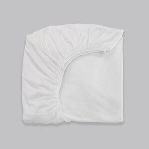 Prześcieradło Bambusowe Białe - Materac dla dziecka i niemowlaka bambus biale kwadrat - Materac dla dziecka i niemowlaka