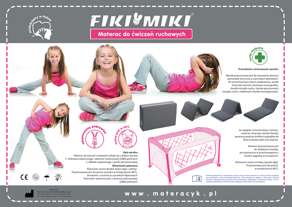 materac cwieczneia ruchowe mrr1 bialy p1 1 - Materac dla dziecka i niemowlaka