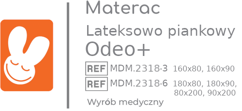 Materac lateksowo piankowy HR „ODEO”+ - Materac dla dziecka i niemowlaka odeo mlodziezowy - Materac dla dziecka i niemowlaka