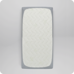 Prześcieradło Bambusowe Szare - Materac dla dziecka i niemowlaka szare strona B - Materac dla dziecka i niemowlaka