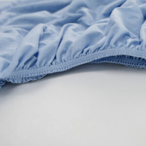 Prześcieradło Jersey Błękitne - Materac dla dziecka i niemowlaka jersey niebieski gumka1000x1000 - Materac dla dziecka i niemowlaka