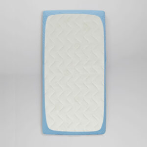 Prześcieradło Jersey Błękitne - Materac dla dziecka i niemowlaka jersey niebieski tyl - Materac dla dziecka i niemowlaka