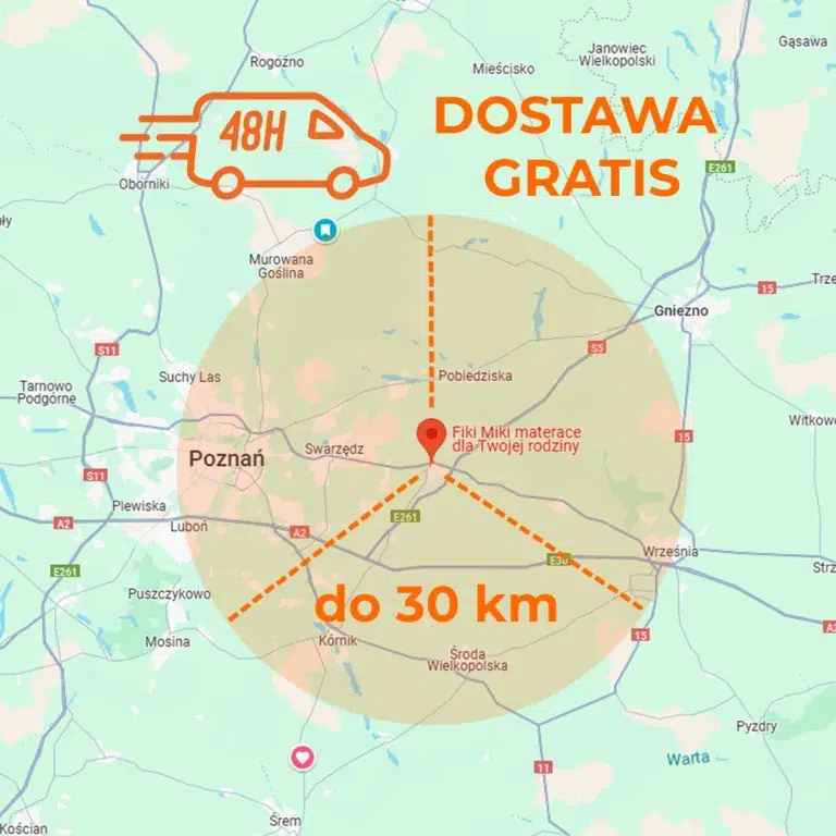 Dostawa gratis - Materac dla dziecka i niemowlaka