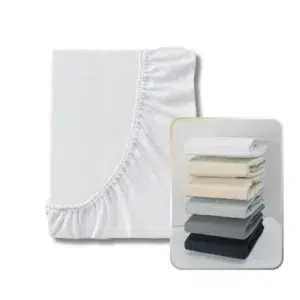 Prześcieradło Jersey Bawełna Białe - Materac dla dziecka i niemowlaka przescieradlo jersey biale - Materac dla dziecka i niemowlaka