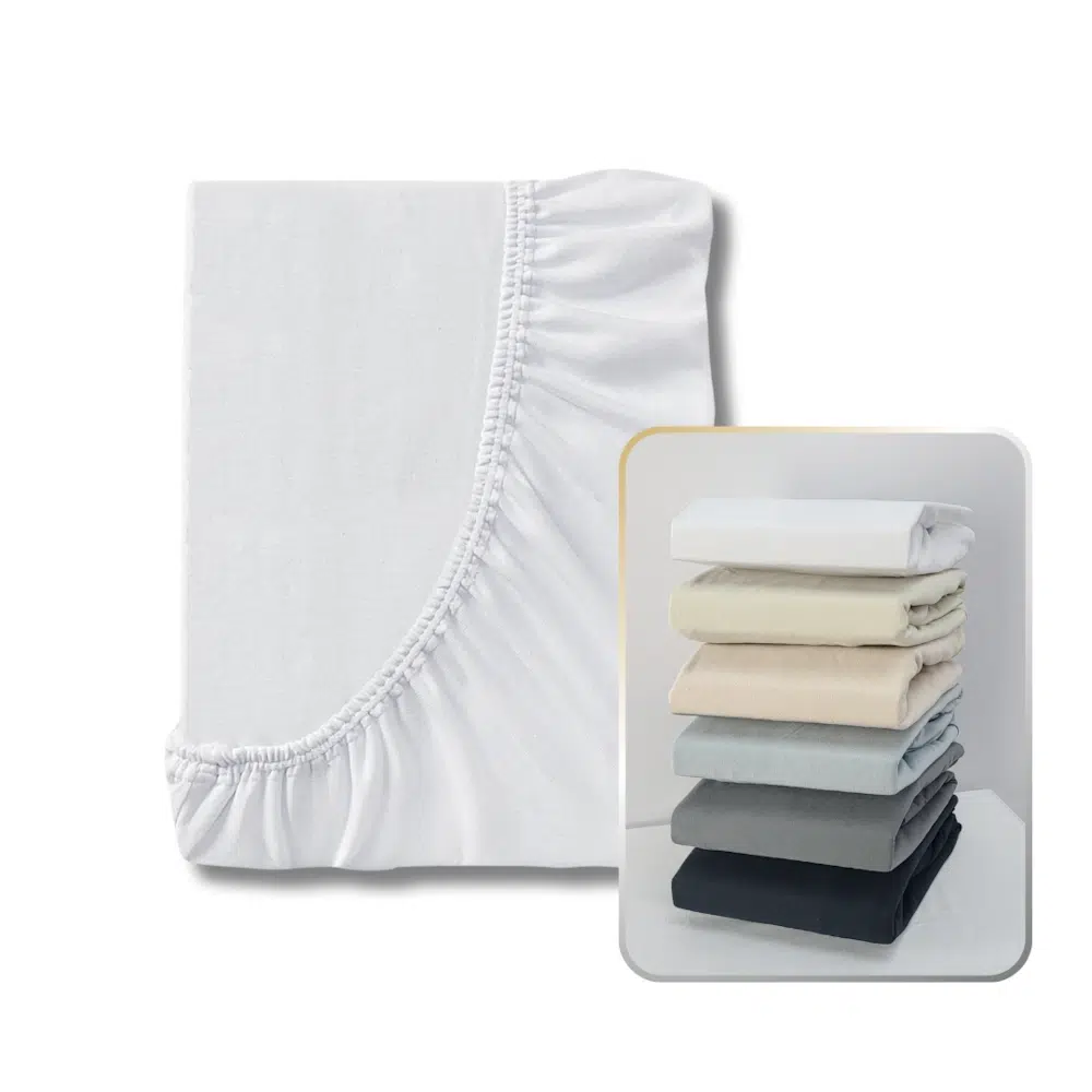 Prześcieradło Jersey Bawełna Białe - Materac dla dziecka i niemowlaka przescieradlo jersey biale - Materac dla dziecka i niemowlaka