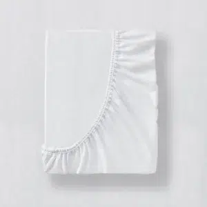 Prześcieradło Jersey Bawełna Białe - Materac dla dziecka i niemowlaka przescieradlo jersey biale1 - Materac dla dziecka i niemowlaka