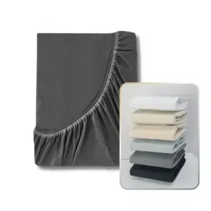 przescieradlo jersey grafit - Materac dla dziecka i niemowlaka