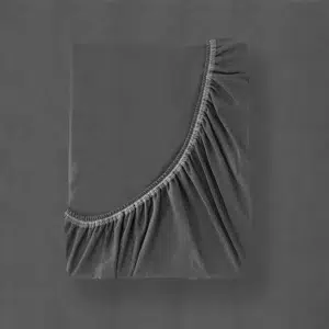 Prześcieradło Jersey Bawełna Grafit