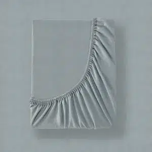 przescieradlo jersey szare1 - Materac dla dziecka i niemowlaka