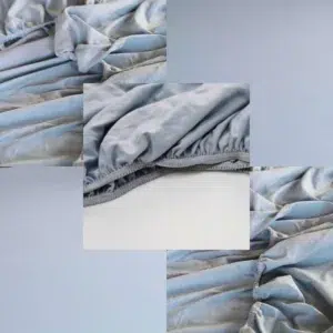 przescieradlo jersey szare7 - Materac dla dziecka i niemowlaka