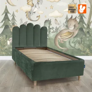 Lozko z CCOCKIE GREEN MN18 smoki - Materac dla dziecka i niemowlaka