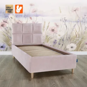 Lozko z CLASSIC PINK MN23 laka - Materac dla dziecka i niemowlaka