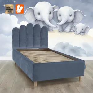 Lozko z COOCKIE BLUE MN13 sloniki - Materac dla dziecka i niemowlaka