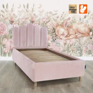 Lozko z COOCKIE PINK MN23 zajaczek - Materac dla dziecka i niemowlaka