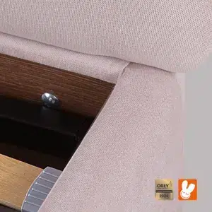 Lozko z pojemnikiem PINK MN23 krawedzie - Materac dla dziecka i niemowlaka