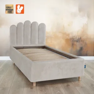 RoyalDreams Lozko COOCKIE cappucino MN03 studio - Materac dla dziecka i niemowlaka