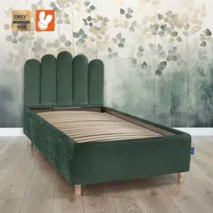 RoyalDreams Lozko coockie GREEN MN18 liscie - Materac dla dziecka i niemowlaka