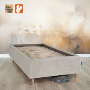 RoyalDreams Lozko z pojemnikiem CAPPUCINO MN03 STUDIO odkurzacz - Materac dla dziecka i niemowlaka