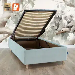 RoyalDreams Lozko z pojemnikiem mint MN21 koala rama - Materac dla dziecka i niemowlaka