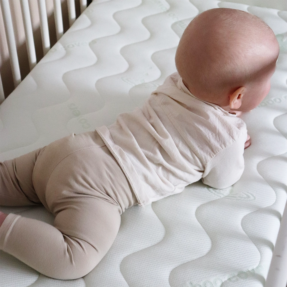 Materac do łóżeczka Bezpieczny Maluch - Materac dla dziecka i niemowlaka Lifstyle bamboo chlopiec kadr na napis bamboo covers - Materac dla dziecka i niemowlaka