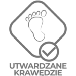 Materac do łóżeczka Bezpieczny Maluch - Materac dla dziecka i niemowlaka piktogram szary utwardzona krawedz - Materac dla dziecka i niemowlaka