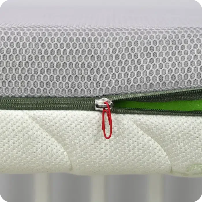 Materac do dostawki piankowy Bamboo Air - Materac dla dziecka i niemowlaka bezpieczny-zamek-z-spinaczem